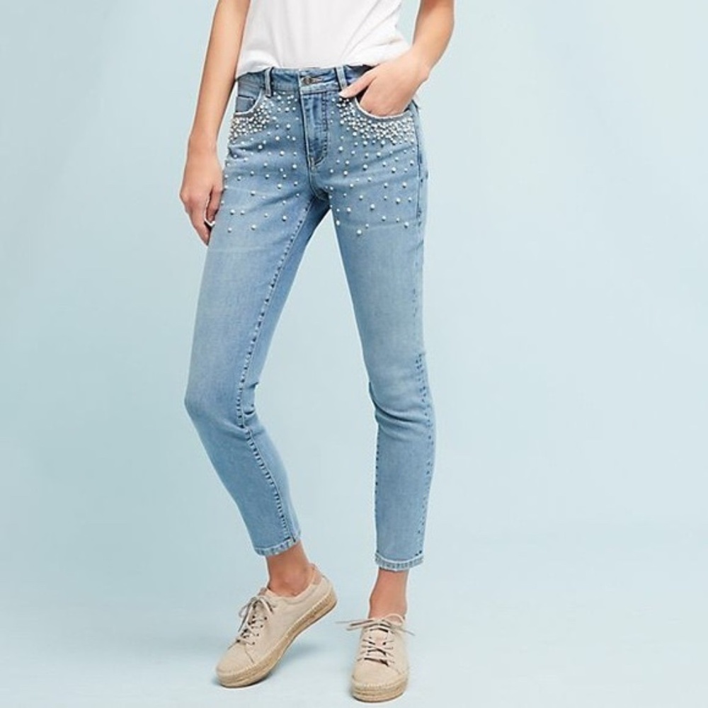 Pilcro & The Letterpress Pearl Script Jeans 28